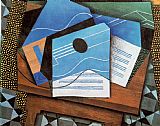 Juan Gris Canvas Paintings - Guitar on a Table